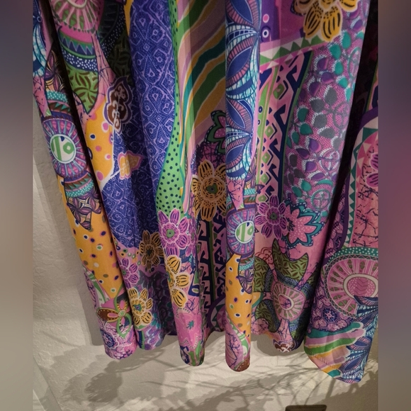 Colorful Womens Floral Maxi Dress - Picture 3 of 5